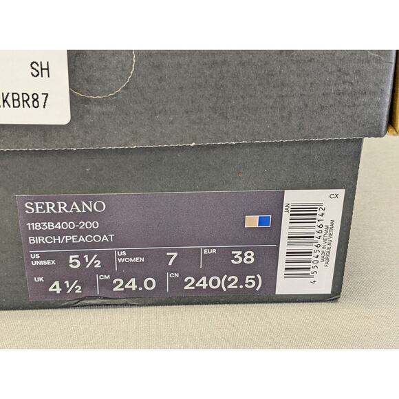 Onitsuka Tiger SERRANO 1183B400 200 Birch/Peacoat, Size US 5.5, Minor Box Damage - Picture 10 of 12